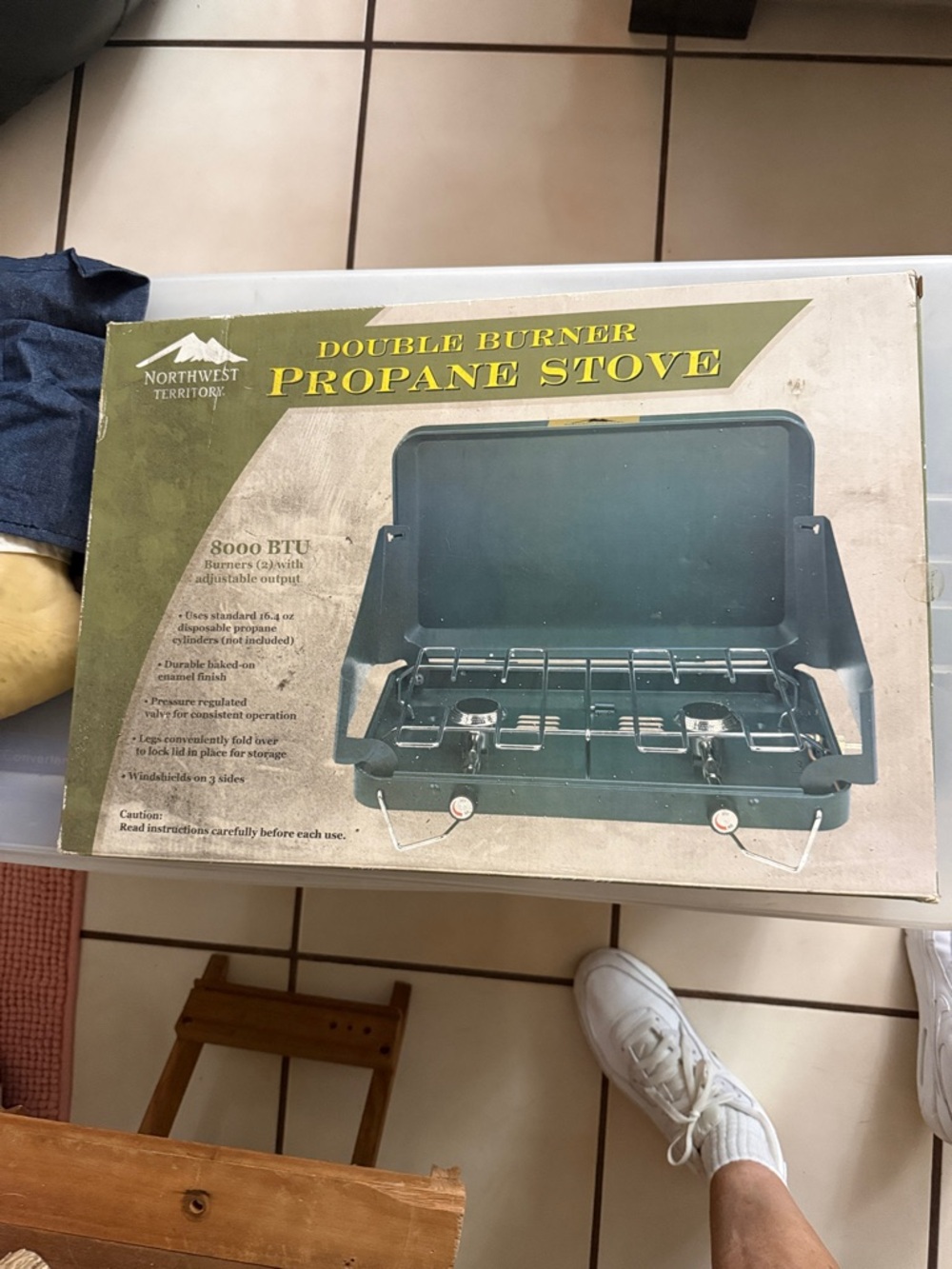 Northwest Territory Green Double Burner Propane Stove